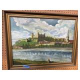 22ï¿½30 Oil Painting of Bratislava 1950