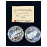 1988 Calgary Olympic $20 Silver Coins