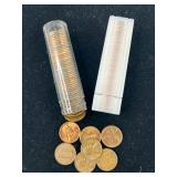 Two Rolls Of Lincoln Wheat Pennies