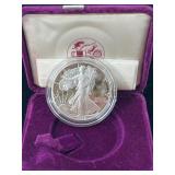 1986 Silver Eagle in Presentation Case