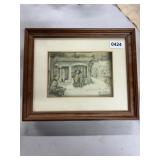Anton Pieck Framed Relief Artwork