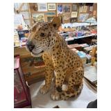 Plastic Leopard Figurine Sculpture