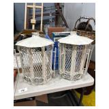 White Metal Hanging Lanterns