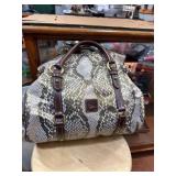 Dooney & Bourke Python-Print Satchel