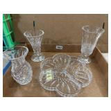 Waterford Crystal Lot With Vases and Bowl