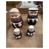 Monk-Themed Ceramic Tableware Set