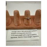 14KT Yellow Gold Diamond Solitaire Ring