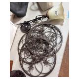 Light Fixture and Metal Wall Decor Set