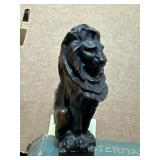 5-Inch Tall Bronze Lion Figurine
