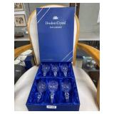Boxed Set of Six Doulton Crystal Glasses