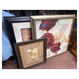 3-Piece Lot of Framed Art Prints