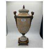 17-Inch Decorative Lidded Ceramic Vase