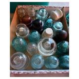 Glass Insulators in Mixed Colors