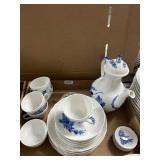 Royal Copenhagen Blue Floral Porcelain Set
