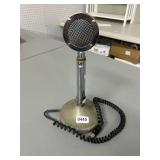 Vintage Chrome Microphone with Base