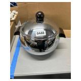 West Bend Chrome Bean Pot with Lid