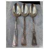 Three 800 Silver Spoons