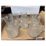 Collectible Glass Mugs with Batman & Flintstones