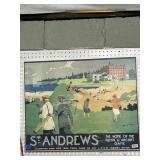 St Andrews Golf Themed Poster Artwork