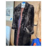 Brown Beaver Fur Coat with Lined Interior