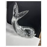 Clear Glass Fish Sculpture