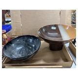 Two Ceramic Bowls With Unique Designs