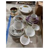 Bone China Teacups and Plates