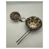 Sterling Silver Tea Infuser and Strainer