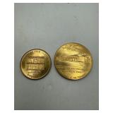 Commemorative Gold-Tone Medals