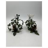 Squirrel-Themed Candleholders