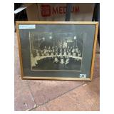 Framed Photo of Police in German Beer Hall