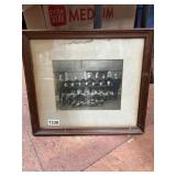 Framed Vintage Football Team Photograph