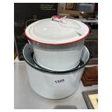 1930s-1940s Agate Soup Pots with Lid