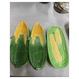 Corn-Themed Ceramic Serving Pieces