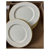 Lenox Mansfield Gold Rim Dinner Plates