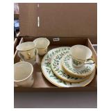 Lenox Holiday China Set with Gold Trim