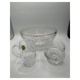 Waterford Crystal Bowl and Accessories