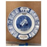 1928 Woods Ware Good Luck Calendar Plate