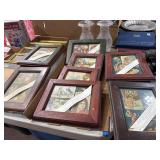 8 Framed Vintage Advertisements