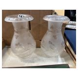 Etched Glass Lamp Shades