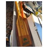 Two Wooden Canoe Paddles, Sawyer and Bending Branc