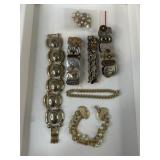 Metal and Pearl Bracelets