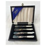 William Adams Set of Four Cheese Knives