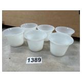 6 Fire-King Glass Cups