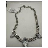 Vince Camuto Chain Link Crystal Necklace