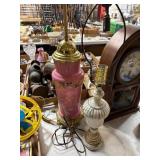 Two Decorative Table Lamps with Bases