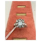 Sterling Silver Aquamarine Ring, Size 5.5