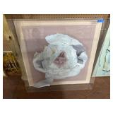 Framed 3D Floral Artwork, 36 x 36 Inches