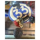 Vintage Felt Badge and Medal Set