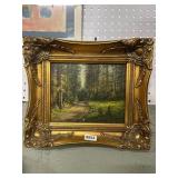 Framed Landscape Painting by Z. Miko